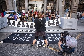 Demanding Action In Barcelona In Solidarity With Gisele Pelicot