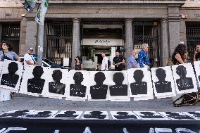 Demanding Action In Barcelona In Solidarity With Gisele Pelicot