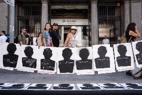 Demanding Action In Barcelona In Solidarity With Gisele Pelicot