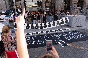 Demanding Action In Barcelona In Solidarity With Gisele Pelicot