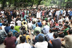 Job Seekers Demonstrated Demanding To Raise The Age Limit For Government Jobs In Dhaka.