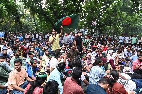 Job Seekers Demonstrated Demanding To Raise The Age Limit For Government Jobs In Dhaka.