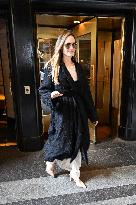 Angelina Jolie Exits Her Hotel - NYC