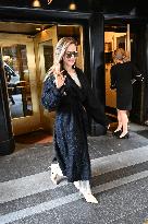 Angelina Jolie Exits Her Hotel - NYC