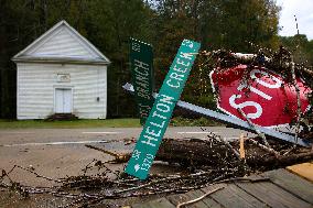 Hurricane Helene Damage In North Carolina