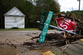 Hurricane Helene Damage In North Carolina