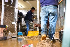 Hurricane Helene Damage At North Carolina Small Business