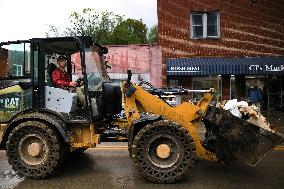 Hurricane Helene Damage At North Carolina Small Business