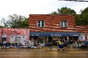 Hurricane Helene Damage At North Carolina Small Business