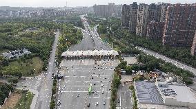 Congestion on The Xi 'an Section of the Baotou - Maoming Expressway in Xi 'an