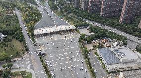 Congestion on The Xi 'an Section of the Baotou - Maoming Expressway in Xi 'an