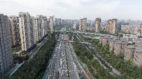 Congestion on The Xi 'an Section of the Baotou - Maoming Expressway in Xi 'an