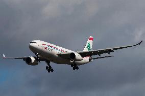 Middle East Airlines MEA Airbus A330 Landing