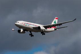 Middle East Airlines MEA Airbus A330 Landing