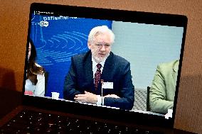 Julian Assange at the Council of Europe - Strasbourg