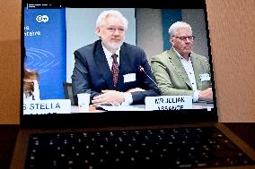 Julian Assange at the Council of Europe - Strasbourg