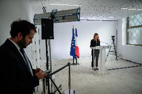 Maud Bregeon At Weekly Cabinet Meeting Press Conference - Paris