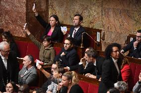 PM Barnier General Political Declaration At National Assembly - Paris