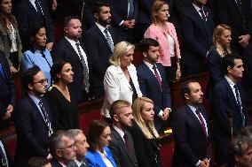 PM Barnier General Political Declaration At National Assembly - Paris