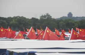 West Lake Flags Fly in Hangzhou