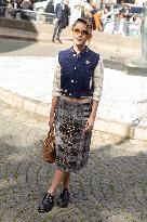 PFW - Arrivals At Miu Miu  Show NB