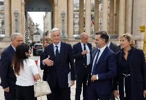 PM Barnier Arrives At National Assembly - Paris