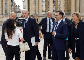 PM Barnier Arrives At National Assembly - Paris