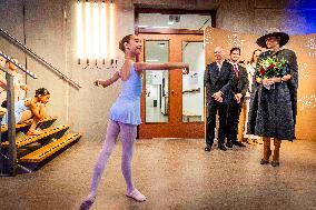 Queen Maxima Visits The National Ballet Academy - Amsterdam