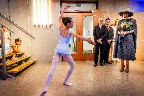 Queen Maxima Visits The National Ballet Academy - Amsterdam