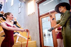 Queen Maxima Visits The National Ballet Academy - Amsterdam