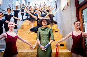 Queen Maxima Visits The National Ballet Academy - Amsterdam