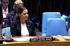 NY: UN Security Council Meeting On Migration