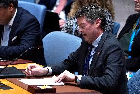 NY: UN Security Council Meeting On Migration