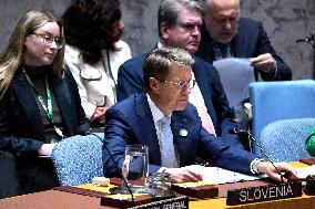 NY: UN Security Council Meeting On Migration