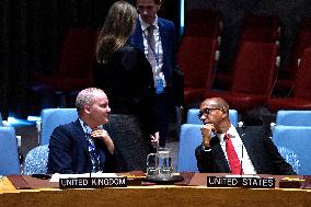 NY: UN Security Council Meeting On Migration