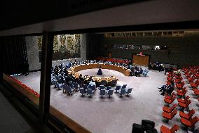 NY: UN Security Council Meeting On Migration