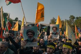 Iran Pro Hezbollah Funeral - Tehran