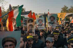 Iran Pro Hezbollah Funeral - Tehran