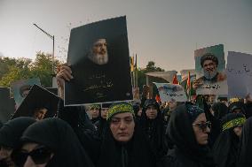 Iran Pro Hezbollah Funeral - Tehran