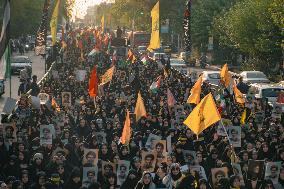 Iran Pro Hezbollah Funeral - Tehran