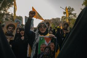 Iran Pro Hezbollah Funeral - Tehran