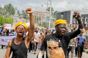 Activists Protest On Nigeria's 64th Independence Day In Lagos