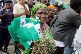 Activists Protest On Nigeria's 64th Independence Day In Lagos