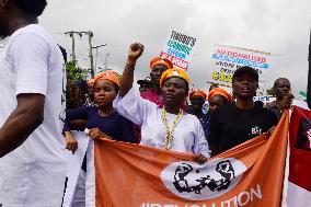 Activists Protest On Nigeria's 64th Independence Day In Lagos