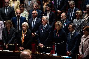 French PM Barnier Delivers General Policy Statement to National Assembly Amidst Political Turmoil