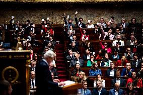 French PM Barnier Delivers General Policy Statement to National Assembly Amidst Political Turmoil