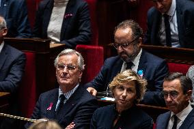 French PM Barnier Delivers General Policy Statement to National Assembly Amidst Political Turmoil