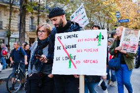 Anti-government Protest In Paris, France