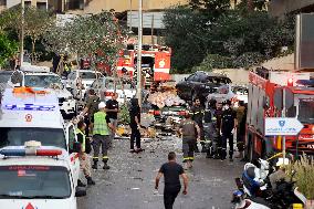 Israeli Airstrikes Near The Iran Consulate And A Hospital In Beirut