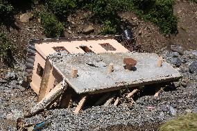 Flood And Landslide Destroys BP Highway In Nepal